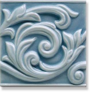Плитка керамическая Grazia Ceramiche Essenze Voluta Genziana VO06 декор 13х13