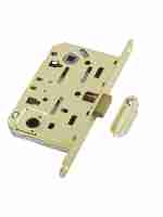 B06102.50.03.640 AGB (АГБ) Защелка врезная WC (лат.) MEDIANA POLARIS с отв. планкой (скин)