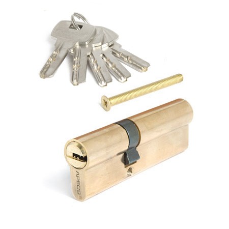 Цилиндр для замка ключ / ключ Apecs SM-90(35/55)-G золото