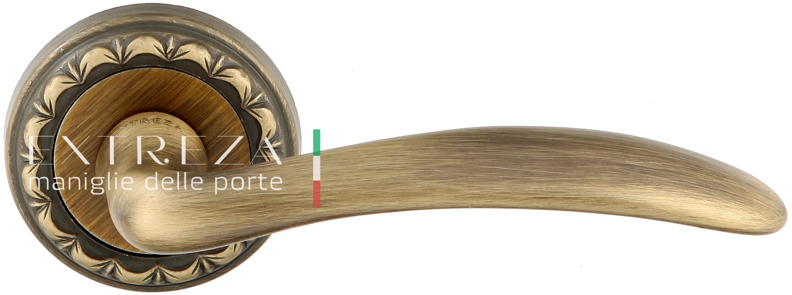 Ручка дверная Extreza SIMONA (Симона) 314 на розетке R02 матовая бронза F03