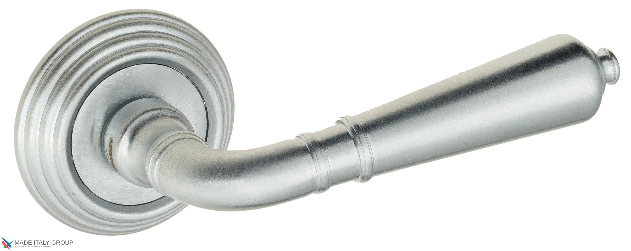 Дверная ручка Venezia "VIGNOLE" D8 матовый хром