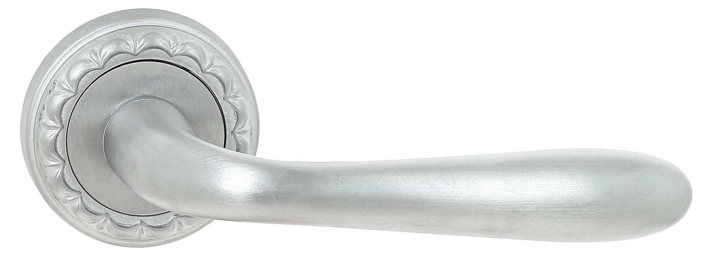 Ручка дверная Extreza ALDO (Алдо) 331 на розетке R02 матовый хром F05