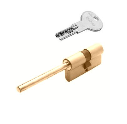 Цилиндр для замка ключ / шток ISEO 8869D0307...5 (75мм/25x10x25) латунь