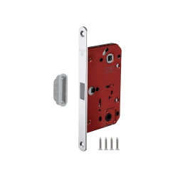 Замок дверной межкомнатный сантехнический магнитный Fuaro MAGNM96WC-50/BL INOX CP-8 хром