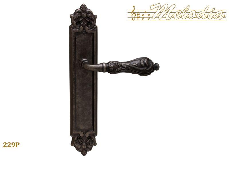 Ручка дверная межкомнатная Melodia Libra 229/229 Античное серебро