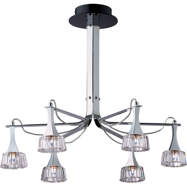 Люстра потолочная N-Light 181-06-13 chrome + black