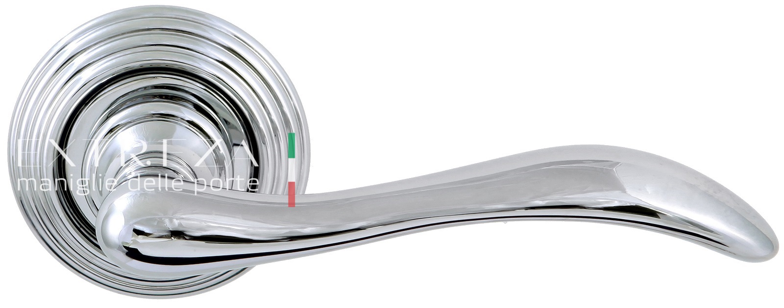 Ручка дверная Extreza AGATA (Агата) 310 на розетке R05 полированный хром F04