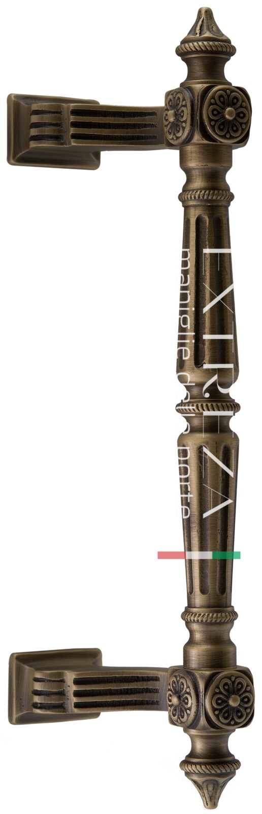 Ручка скоба дверная Extreza LEON (Леон) 277 мм (200 мм) матовая бронза F03