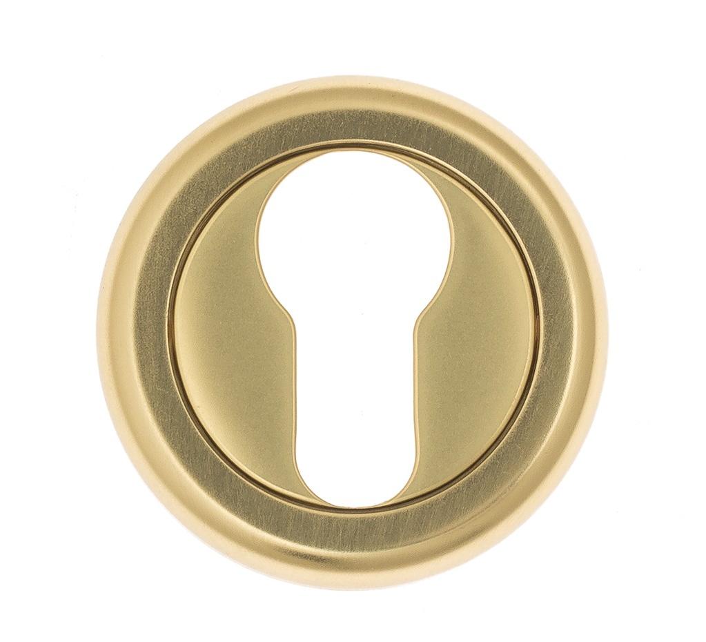 Накладка дверная с круглым основанием под цилиндр Venezia Cyl-1 D1 французское золото