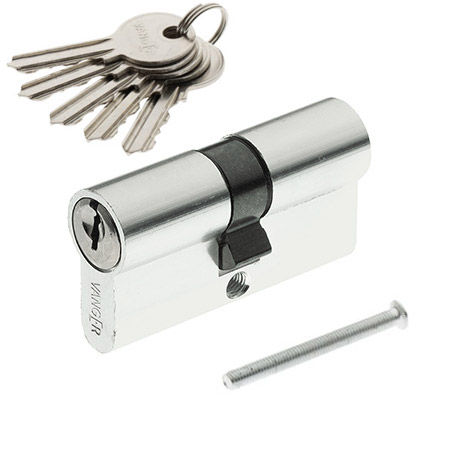 Цилиндр для замка ключ / ключ Vanger EL-60-NI никель