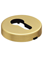 Накладка на замок Morelli Luxury LUX-KH-R3 OSA круглая под евроцилиндр, цвет матовое золото