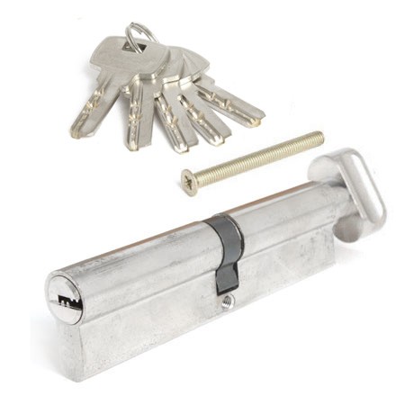 Цилиндр для замка ключ / вертушка Apecs SM-120-C-NI никель