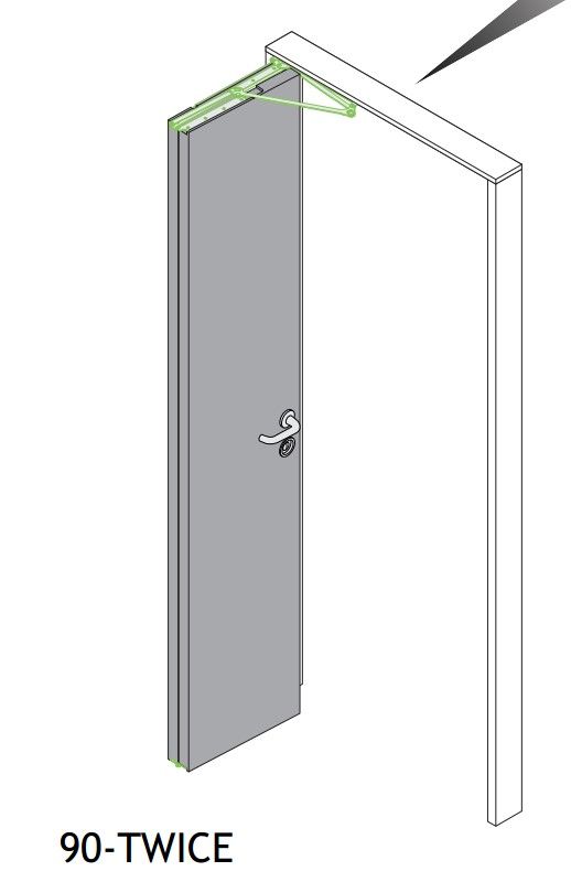 Рото система дверная Morelli Innovation 90-TWICE RIGHT 60 для правой двери (черновой проем 700мм)