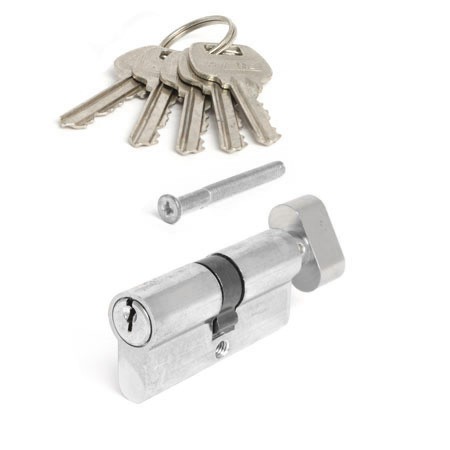 Цилиндр для замка ключ / вертушка Avers LL-60-C-NI никель