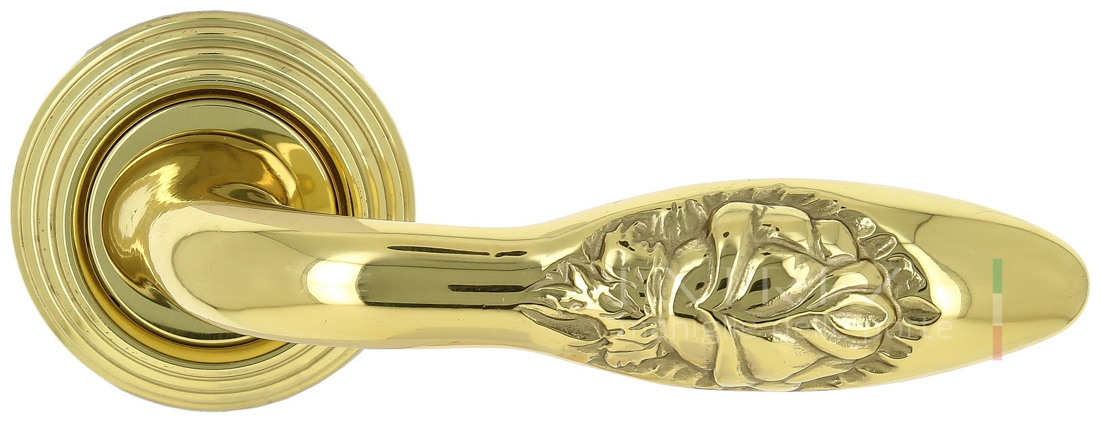 Ручка дверная Extreza MIREL-R на розетке R05 полированное золото F01