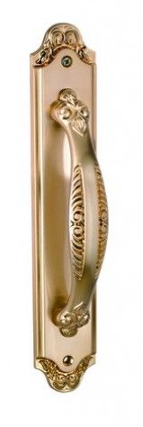 Ручка дверная на динной планке Archie Genesis ACANTO S. GOLD (PL) матовое золото