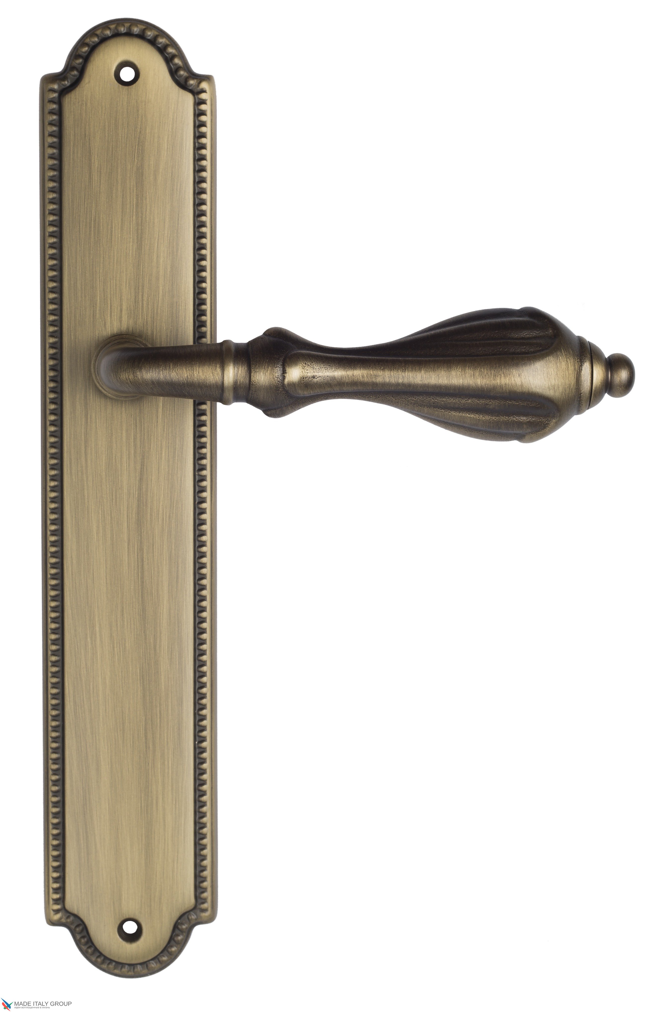 Дверная ручка Venezia "ANAFESTO" на планке PL98 матовая бронза