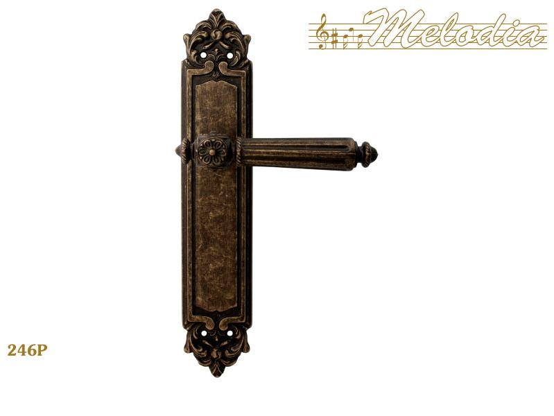 Ручка дверная межкомнатная Melodia Nike 246/229 Античная бронза