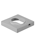 Накладка на замок Morelli Luxury LUX-KH-S2 CSA квадратная под евроцилиндр, цвет матовый хром