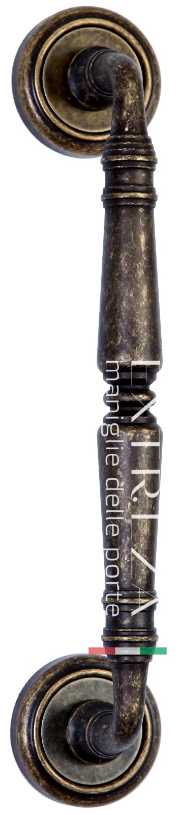 Ручка скоба дверная Extreza PETRA (Петра) 250 мм (205 мм) R01 античная бронза F23