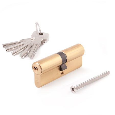Цилиндр для замка ключ / ключ ABUS D6MM 40/40 KD W/5 LONG KEY золото