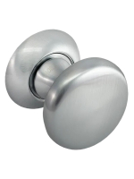 Ручка дверная круглая Morelli FOSTER MHR-1 SC на розетке, цвет матовый хром