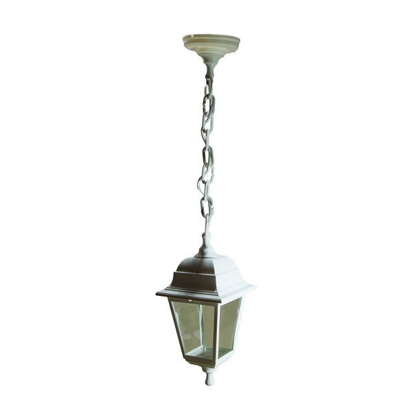Уличный подвесной светильник ЭРА Адель НСУ 04-60-001 Адель белый, прозрачное стекло