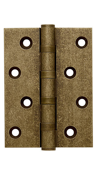 Петля дверная универсальная латунная Armadillo 500-C4 100x75x3 OB Античная бронза