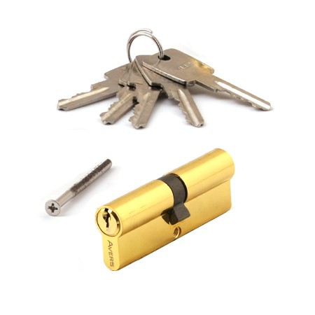 Цилиндр для замка ключ / ключ Avers ZC-80-G золото