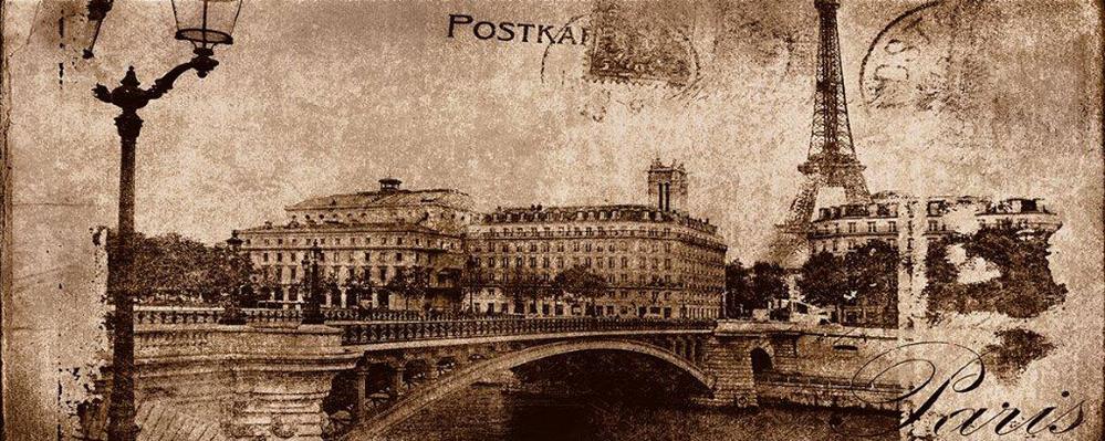 Плитка керамическая Konskie (Ceramika Color) Treviso Postcard Beige 1 декор 20х50