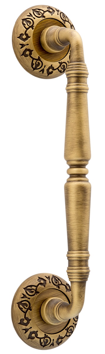 Ручка скоба дверная Extreza PETRA (Петра) 250 мм (205 мм) R04 матовая бронза F03