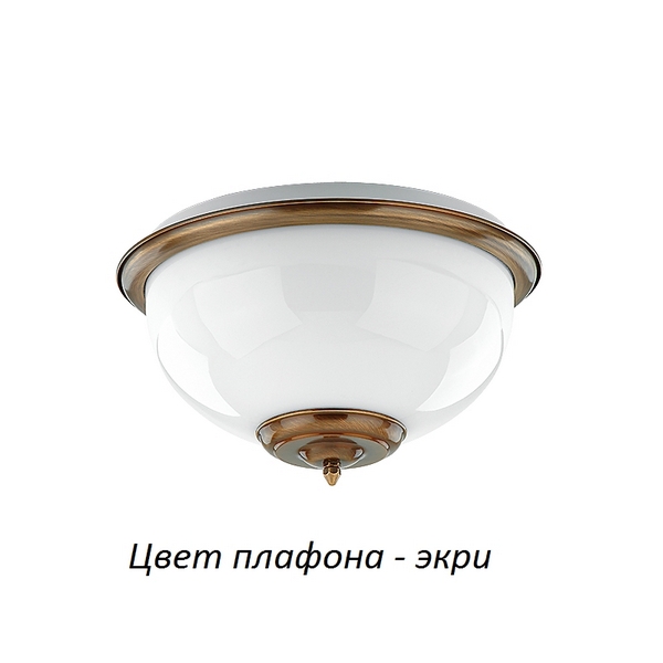 Светильник потолочный круглый Kutek Lido LID-PL-2(P)ECRU