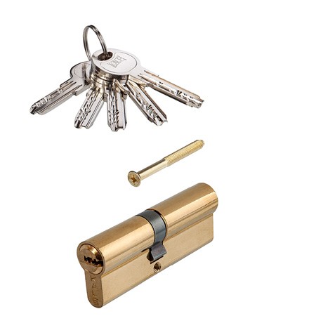 Цилиндр для замка ключ / ключ Kale Kilit 164SN-90(35+10+45)-BP-5KEY-STB 164SN000097 золото