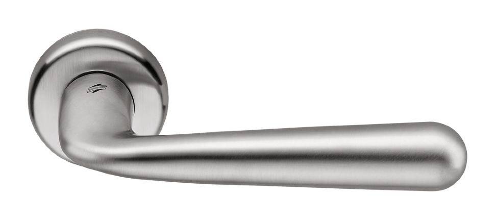 Ручка дверная на круглом основании Colombo Robodue CD 51 CM матовый хром R ф/з (50 роз)