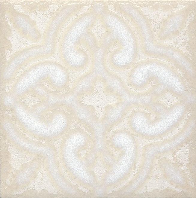 Плитка керамическая Kerama Marazzi Амальфи орнамент белый STG\B408\1266 вставка 9,9х9,9