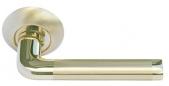 Ручка дверная межкомнатная Morelli MH-03 SG/GP матовое золото/золото