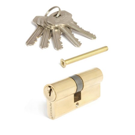 Цилиндр для замка ключ / ключ Apecs SC-65(30/35)-G (SC-65(30/35)-Z-G) золото