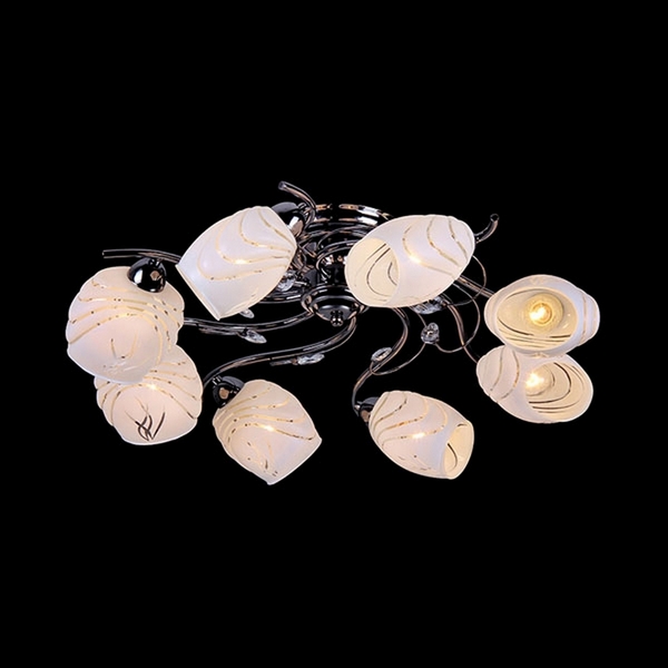 Потолочная люстра Natali Kovaltseva 10795 10795/8C DARK CHROME