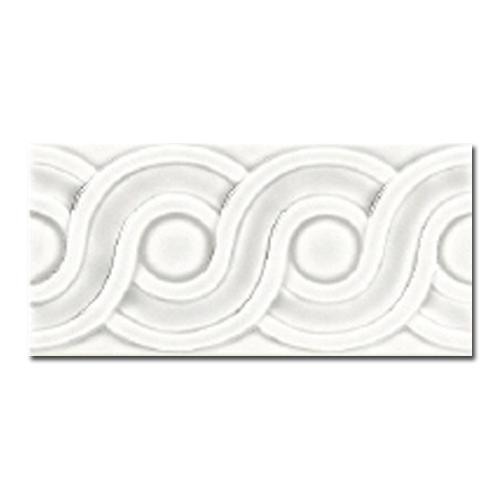 Плитка керамическая Adex Modernista Relieve Clasico Blanco Z бордюр 7,5х15