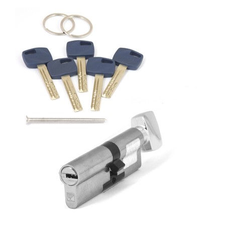 Цилиндр для замка ключ / ключ Apecs Premier XR-80(35C/45)-C15-NI никель
