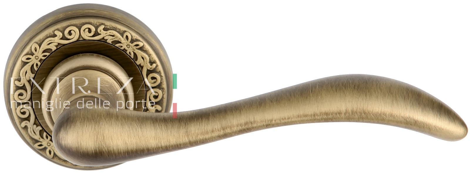 Ручка дверная Extreza AGATA (Агата) 310 на розетке R06 матовая бронза F03