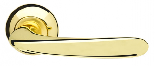 Ручка дверная межкомнатная Armadillo Pava LD42-1GP/SG-5 золото/матовое золото TECH (кв. 8х140)