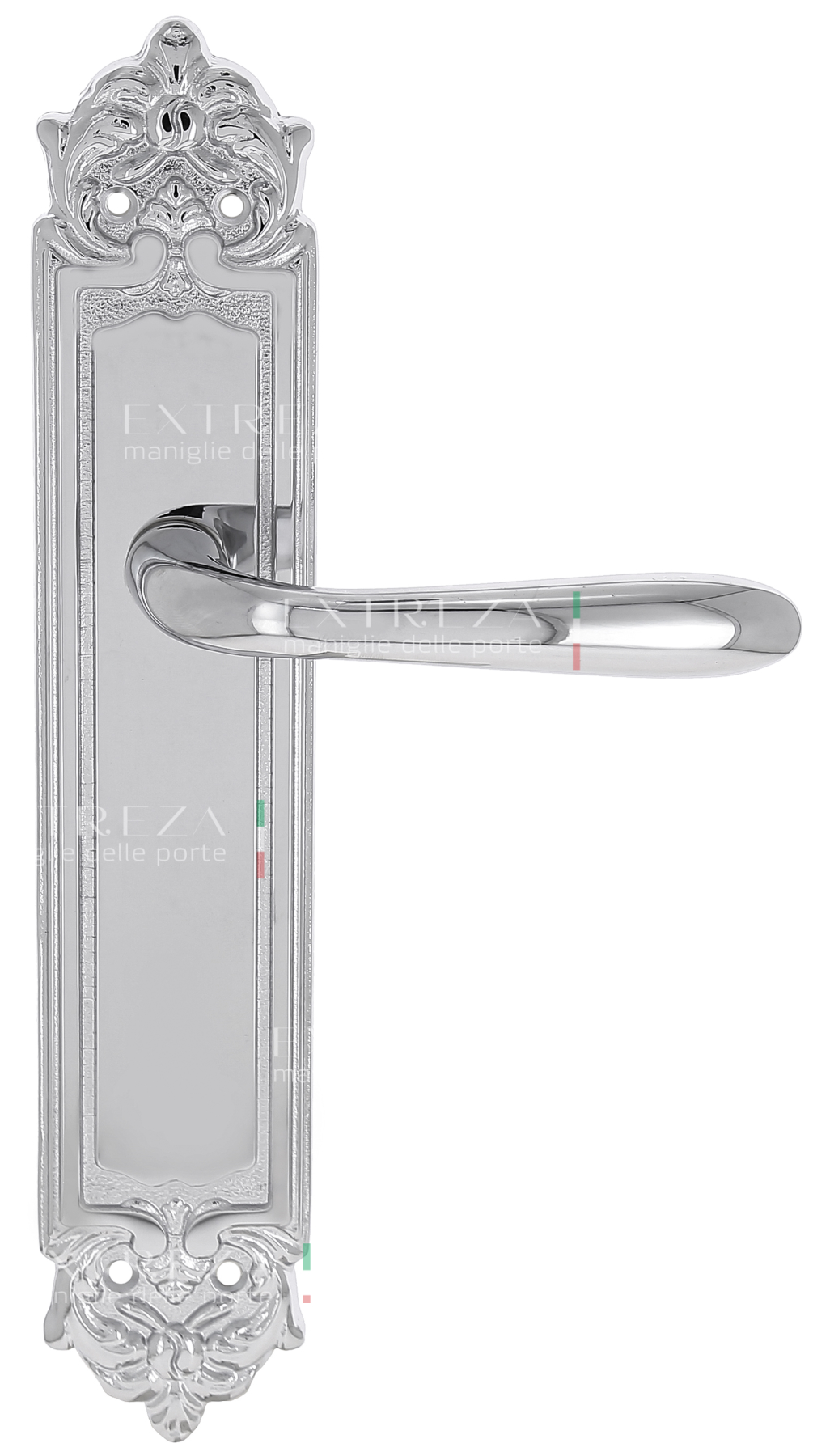 Ручка дверная Extreza ALDO (Альдо) 331 на планке PL02 PASS полированный хром F04