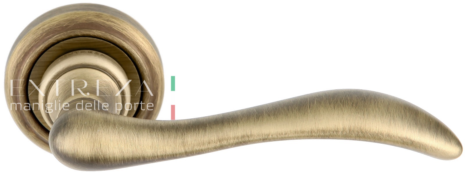 Ручка дверная Extreza AGATA (Агата) 310 на розетке R01 матовая бронза F03