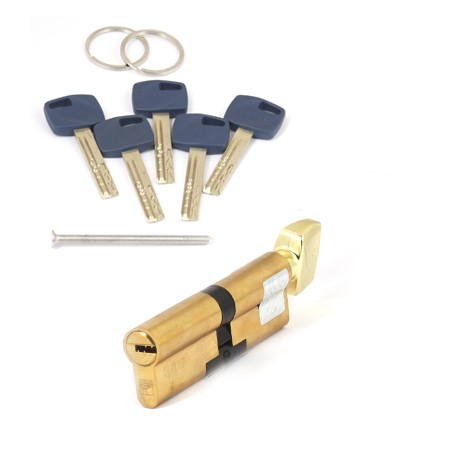 Цилиндр для замка ключ / ключ Apecs Premier XR-100-C15-G золото