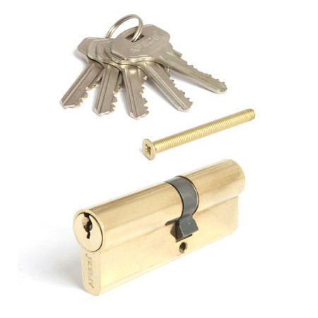 Цилиндр для замка ключ / ключ Apecs SC-80(35/45)-G (SC-80(35/45)-Z-G) золото
