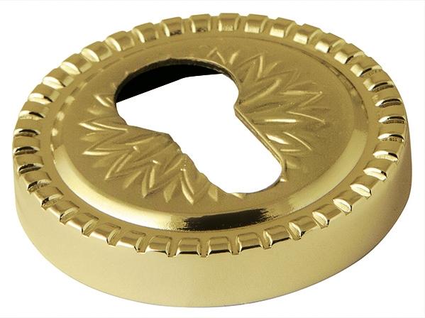 Накладка дверная с круглым основанием под цилиндр Armadillo Cylinder ET/CL-Gold-24 золото 24K