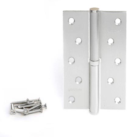 Петля стальная разъемная дверная правая Apecs 120*80-B-Steel-NIS-R Правый матовый никель