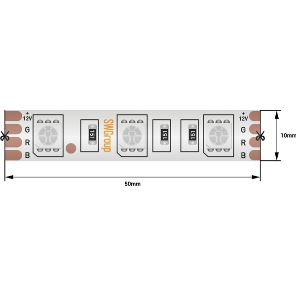Светодиодная лента SWG SWG560 SWG560-12-14.4-RGB-68