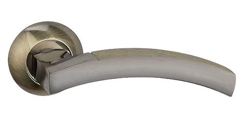 Ручка дверная межкомнатная Bussare Solido A-37-10 Graphite/Ant. Bronze античная бронза/графит